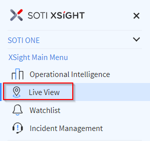 Select Live View from the main menu