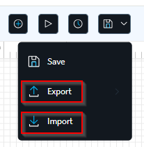 Import or export a file