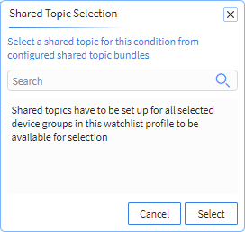 Configure Shared Topics