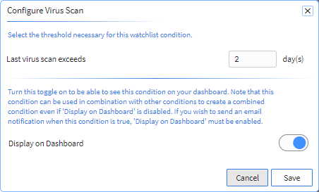 Configure Virus Scan