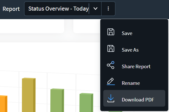 Download PDF menu option