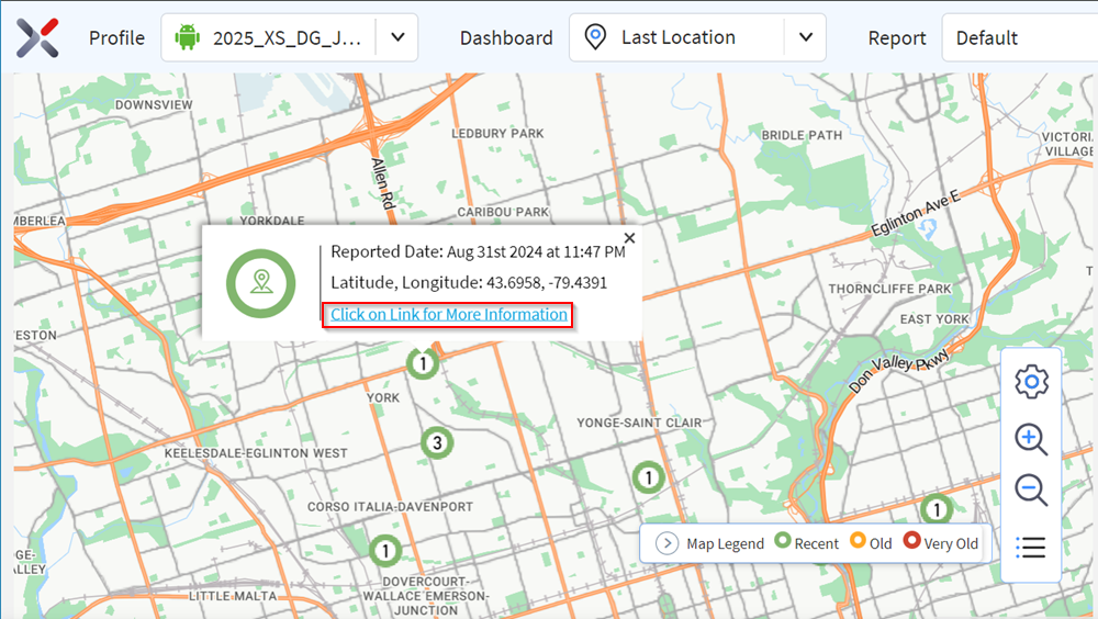 Last Location - Map