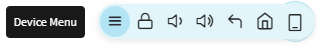 Device menu button