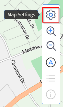Select the Map Settings icon