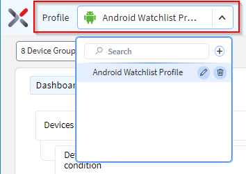 Select the Watchlist Profile