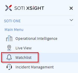 Select Watchlist from the main menu