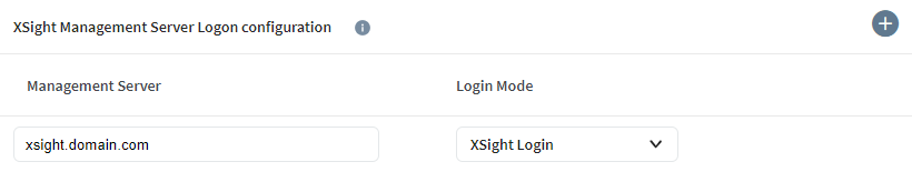 Set the login mode to SOTI XSight Login