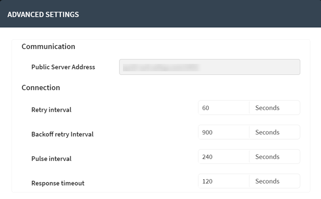 SOTI XSight agent advanced settings