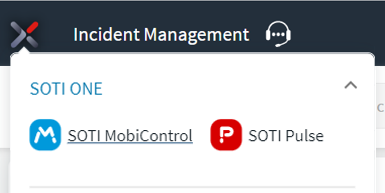 Opening the SOTI MobiControl console from XSight